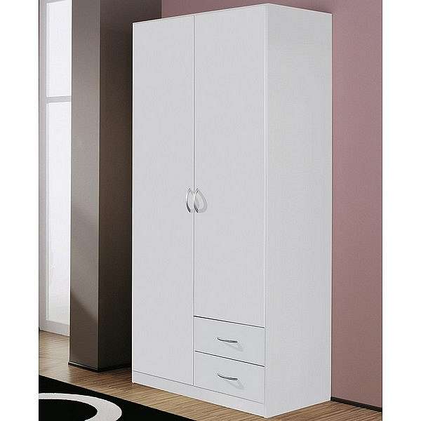 Šatní skříň Case, 91 cm, bílá
