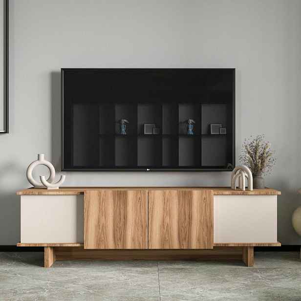 Televizní stolek Diana Beige and Walnut