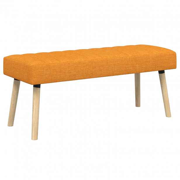 vidaXL Lavice s kanálovým prošíváním Tmavě žlutá 110 x 40 x 46 cm