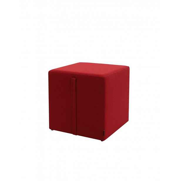 Čalouněný puf do kanceláře s úchytem Square Plus