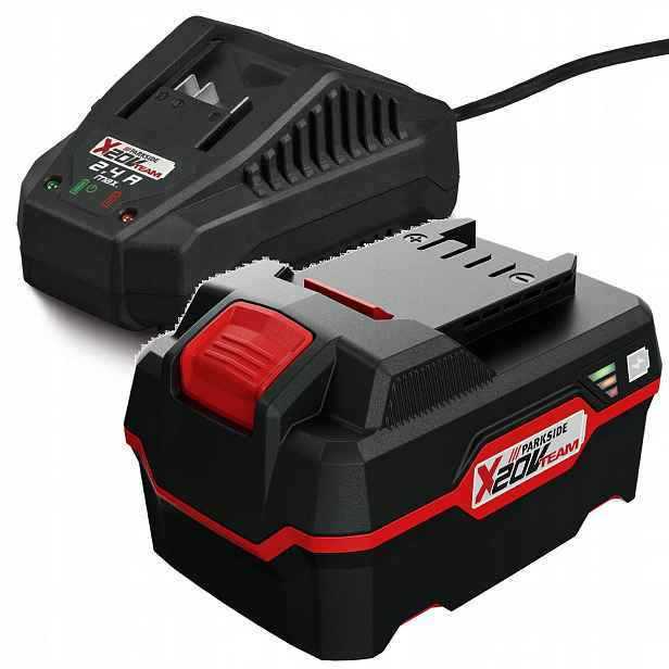 Akumulátor 4 Ah nabíječka 65 W Parkside Sada 20 V Pap 20 Plg 20