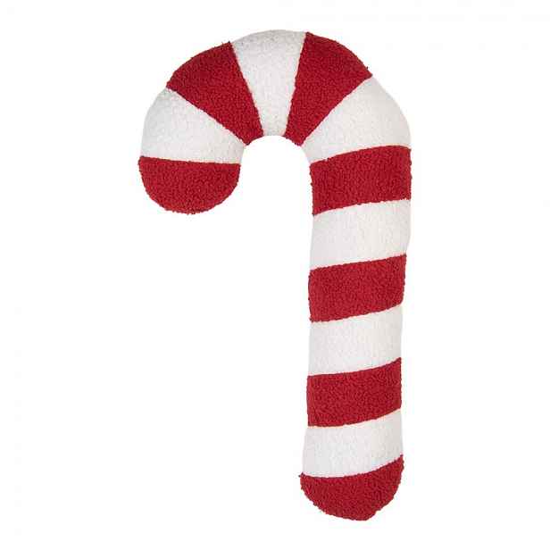 Dekorativní polštář ve tvaru cukrové hole Candy Cane - 20*5*50 cm Clayre & Eef