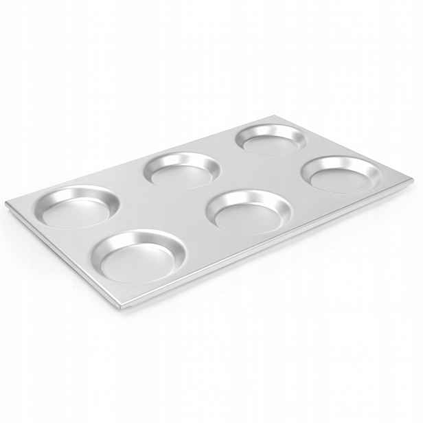 Hliníkový podnos Gn 1/1 s kruhovými tvary 125 mm 530 x 325 mm Hendi 808740