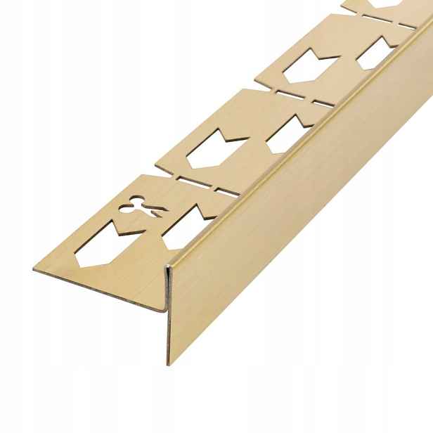 Levá sklápěcí lišta, 100 cm, zlatá kartáčovaná (REA-K3216) /ka/.