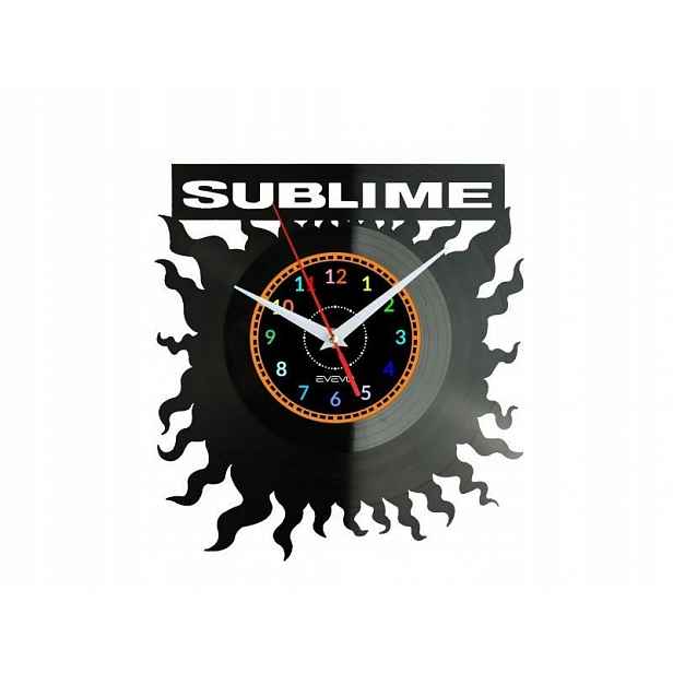 Sublime Dárek Originální dekorace do domu Hodiny z vinylové desky