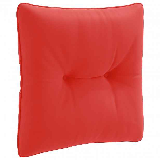 vidaXL Zádový polstr PUTTEN 100% polyester Červená 40 x 40 x 10 cm