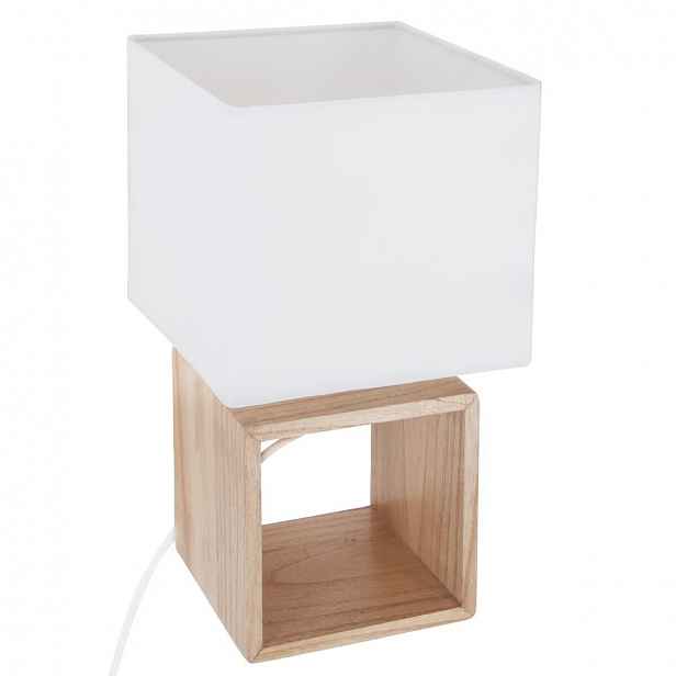 Bílá stolní lampa POJO