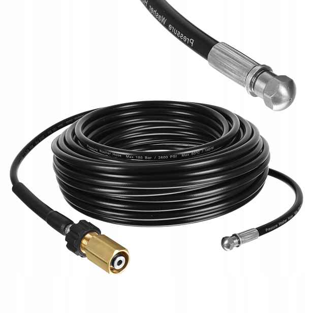 Hadice 20 m pro čištění kanalizace, tryska 3+1 pro Karcher Hd Hds Easy Lock