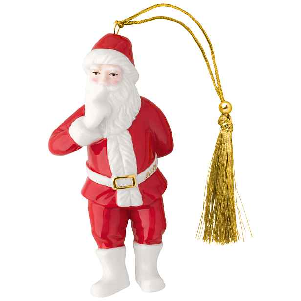 Villeroy & Boch Závěsná porcelánová ozdoba Christmas Classics 2026, Santa, 11 cm 14-8675-4360