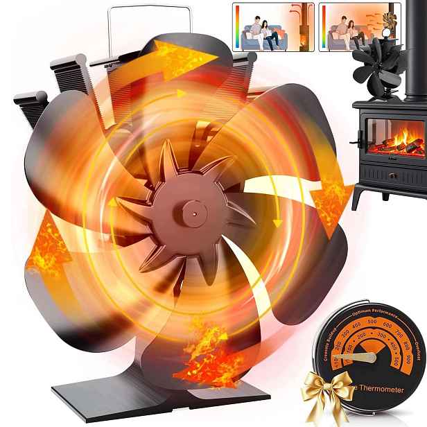 Teplovzdušný Krbový Ventilátor, Termoelektrický Ventilátor Bez Elektřiny