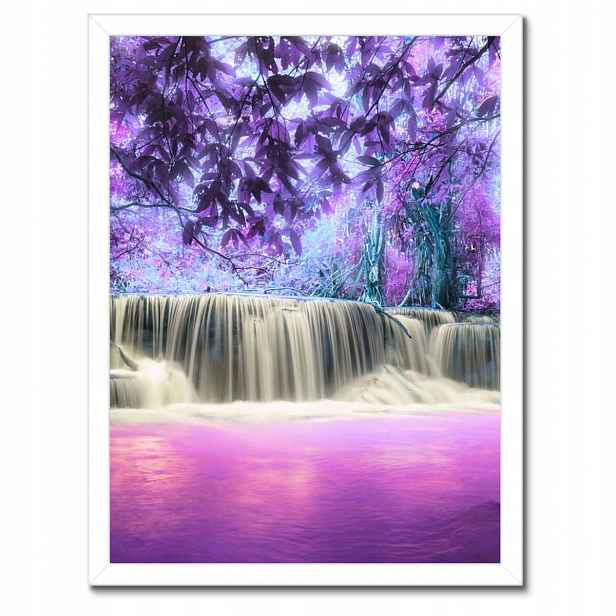 Plakáty v rámu 30x40 Fialový vodopád