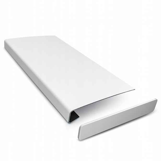 Renovační Pvc krytka na vnitřní parapet, bílá, šířka 38 Cm, délka 100 cm