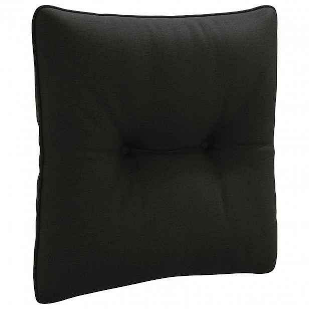 vidaXL Zádový polstr PUTTEN 100% polyester Černá 40 x 40 x 10 cm