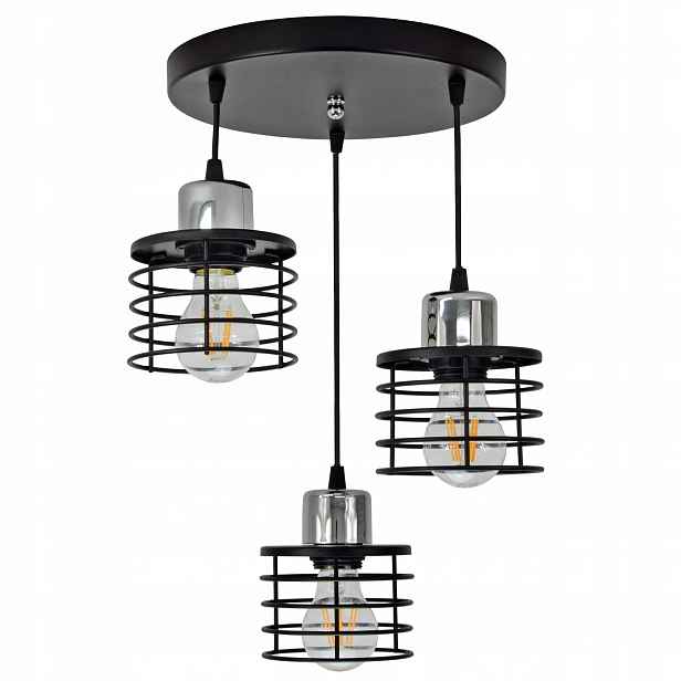 Závěsná Led lustrová lampa Vigo Chrom E27
