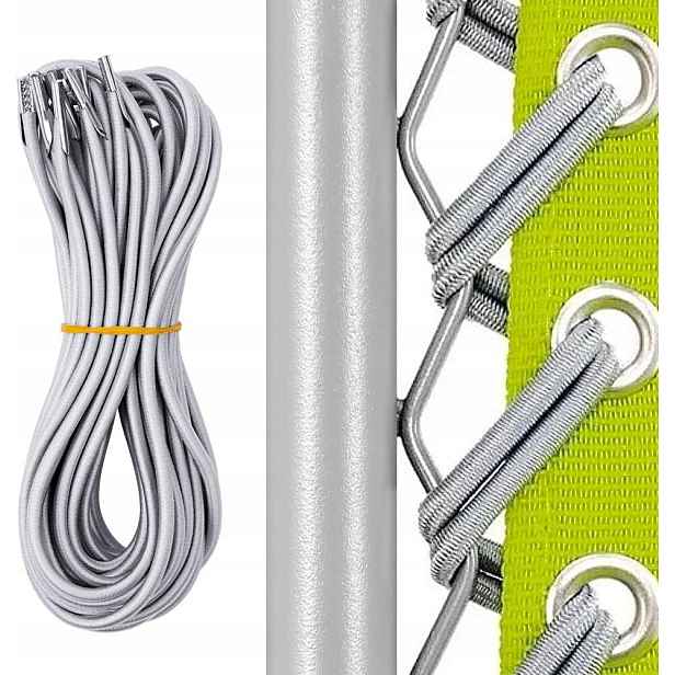 Elastické Stříbrné Lanko Napínací Stahovák Na Židle Sada 4 Kusů
