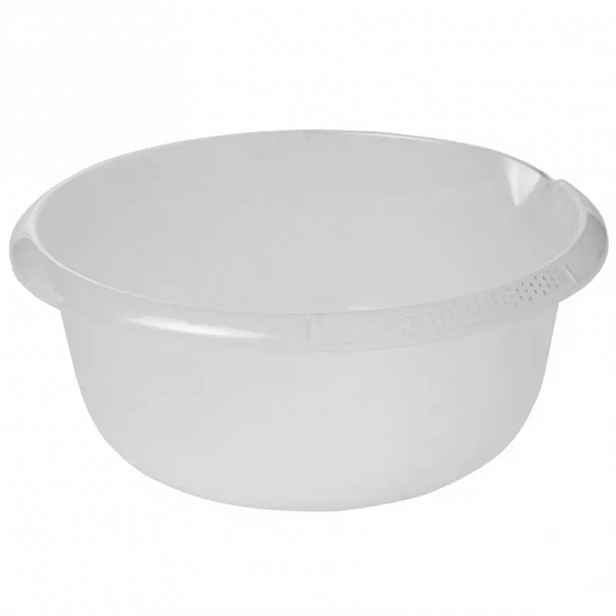 Mísa s výlevkou kulatá přírodní (transparentní) 32x13 6 l