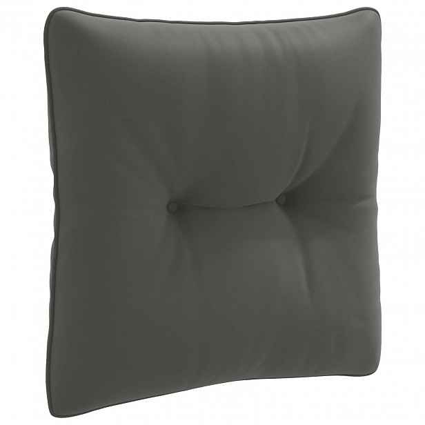 vidaXL Zádový polstr PUTTEN 100% polyester Antracitová 40 x 40 x 10 cm