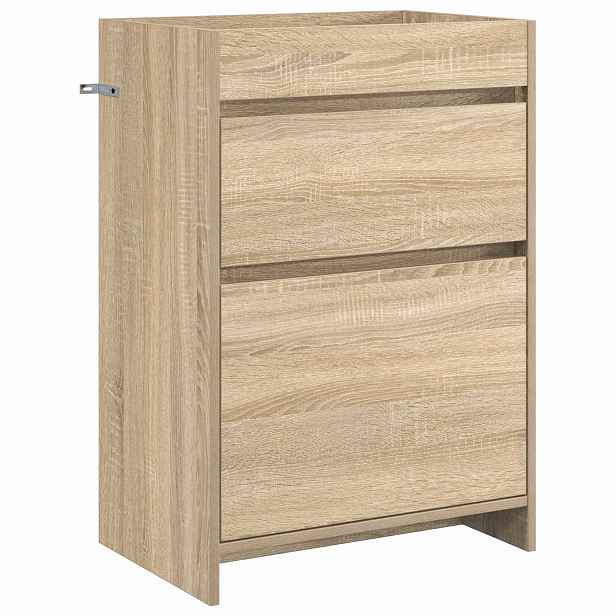 vidaXL Koupelnová skříňka pod umyvadlo Dub sonoma 56 x 37,5 x 81 cm
