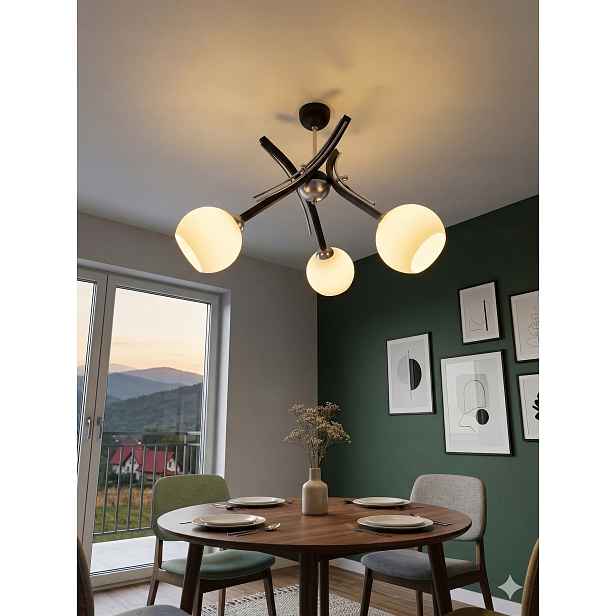 Euro-Lamp Závěsná lampa Ufo 3 Bronz stínidlo kulička bílá 3X60W Výrobce