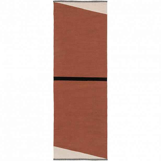 KUNSTLOFT BAVLNĚNÝ koberec Lenny Terakota 70x200 cm