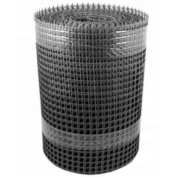 Slevová Síť Plastová Očko 15 x 15 mm 0,4 x 50 m Černá Pvc Zahradní