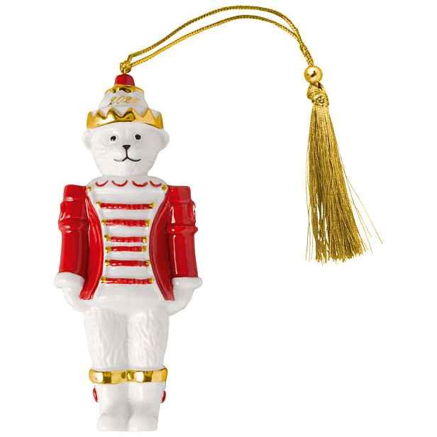 Villeroy & Boch Závěsná porcelánová ozdoba Christmas Classics 2026, Louskáček, 11,5 cm 14-8675-4363