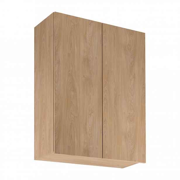 Vysoká horní kuchyňská skříňka SALERNO - šířka 80 cm, dub