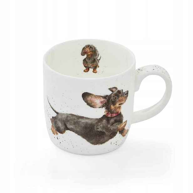 Porcelánový Hrnek Jezevčík v páteční náladě – by Wrendale Designs
