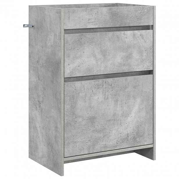vidaXL Koupelnová skříňka pod umyvadlo Betonově šedá 56 x 37,5 x 81 cm