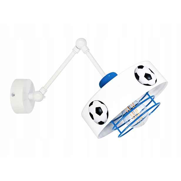 Nástěnná Lampa Mundial Spiro 1 modrá na pohyblivých Led kloubech
