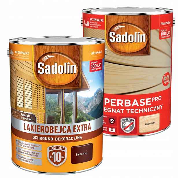 Sada Sadolin Extra Lakovací 5 L Palisandr Sadolin Superbase 5 L