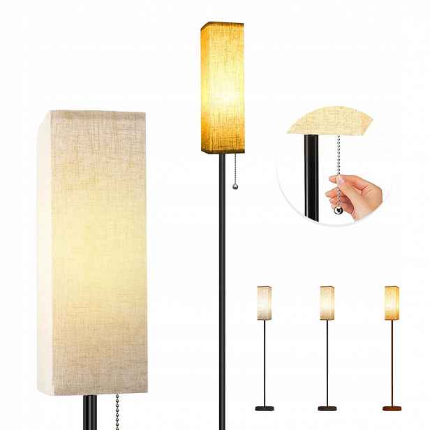 Stojací Lampa Na Čtení E27, Nastavitelná, 3 Režimy, 172 CM