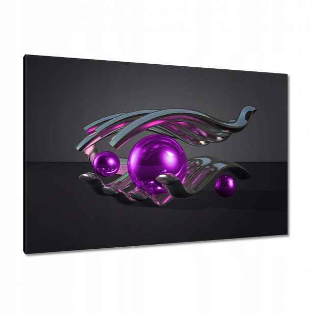 Obrazy 120x80 Fialové koule