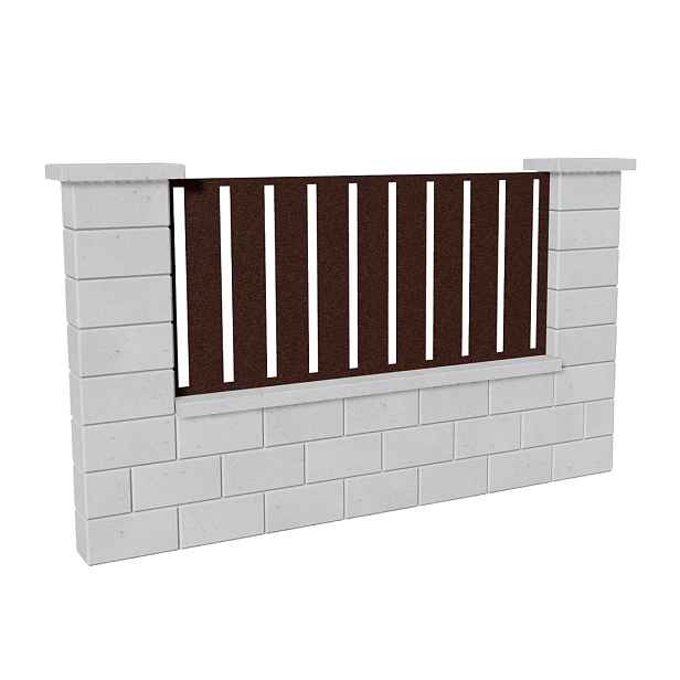 Výplň plotová DEKMETAL STECCA MIC82 corten dark