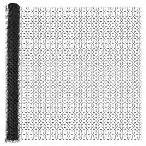 vidaXL Hexagonální oplocení 1,5 x 50 m PVC Šedá