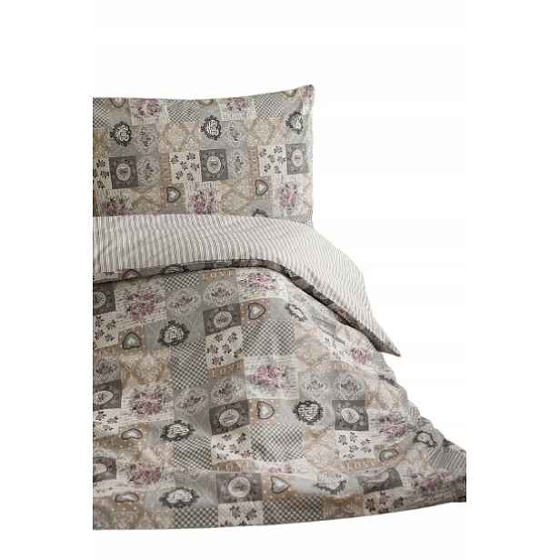 Bavlněné Povlečení Shabby Chic Povlečení Mřížka Patchwork Šachovnice 140x200