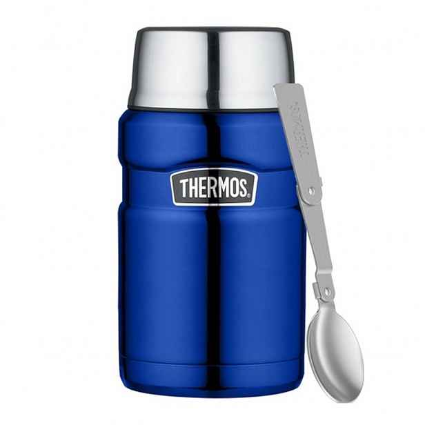 Thermos Termonádoba na obědovou termosku s lžící 710 ml modrá