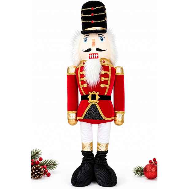 Velký Louskáček 105 CM Vánoční Figurka Dekorace Voják
