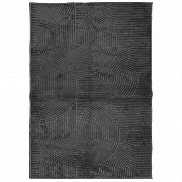 vidaXL Koberec IZA krátký vlas skandinávský vzhled antracit 160x230 cm