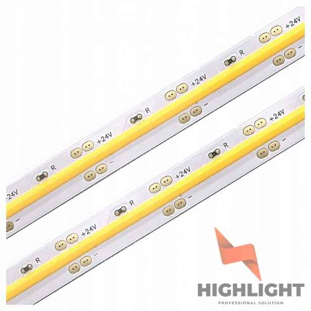 15 m Led pásek Cob 24V 10W CRI>90Ra Ultra Studený 528LED/m 10000K Highlight