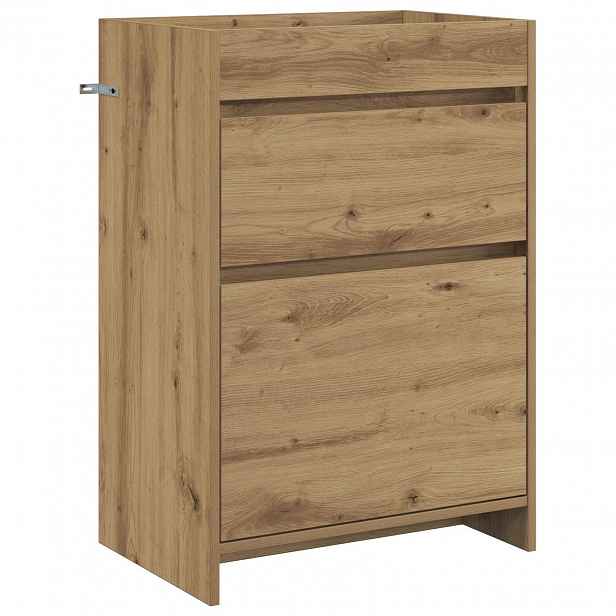 vidaXL Koupelnová skříňka pod umyvadlo Dub artisan 56 x 37,5 x 81 cm