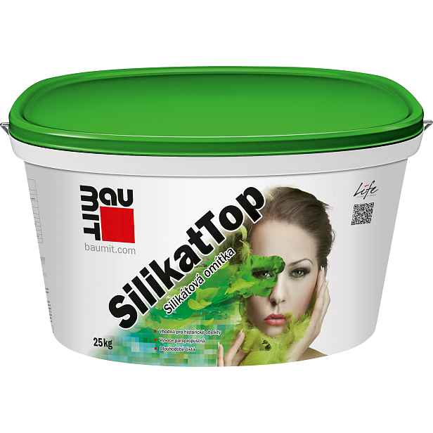 Omítka minerální Baumit SilikatTop škrábaná 2 mm 25 kg
