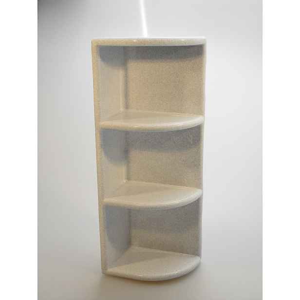 PLAFOR - Polička do koupelny 52x20x13cm rohová