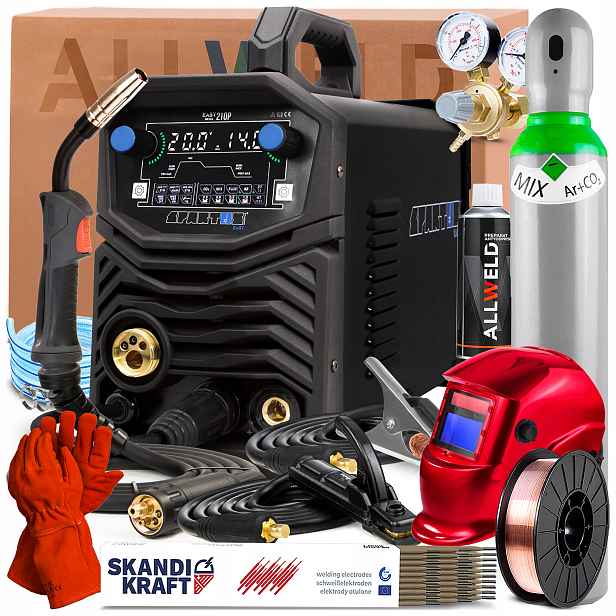 Spartus Easymig 210 Pulse 230V 200A Synergie Tig Lift Mma 2T/4T