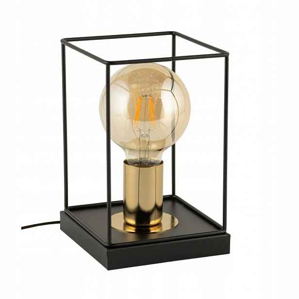 Stolní lampa Vox Černá Kov Mosazná E27 22 cm Sigma Lighting
