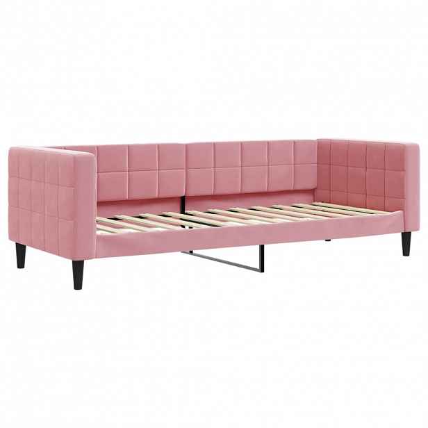 vidaXL Válenda růžová 80 x 200 cm samet