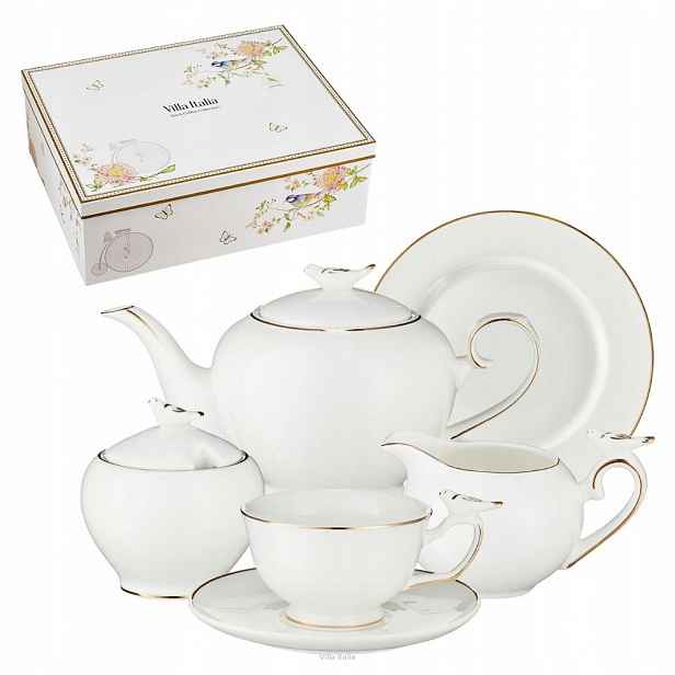 Villa Italia – porcelánový čajový servis pro 6 osob Piaf