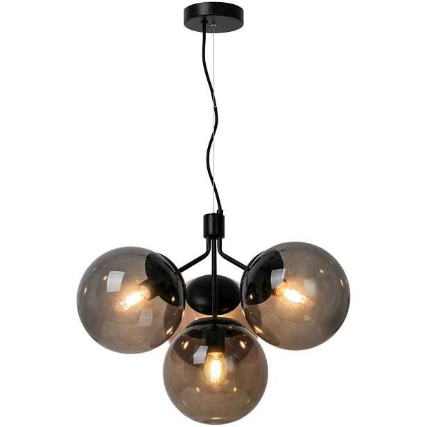 Závěsná lampa Ivona 4x28W max E27 Černá Sklo/Kov IP20 Nordlux