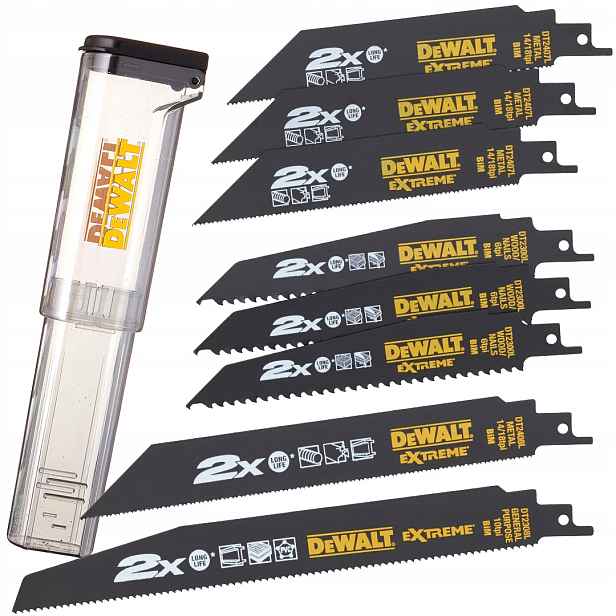 8dílné plátky pro pilu ocasku DeWALT DT2443L