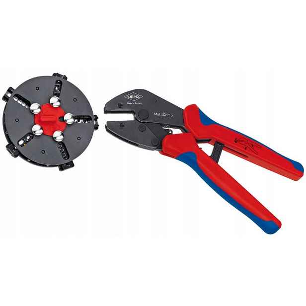 Kleště na lisování dutinek s vyměnitelným zásobníkem MULTICRIMP5 Knipex